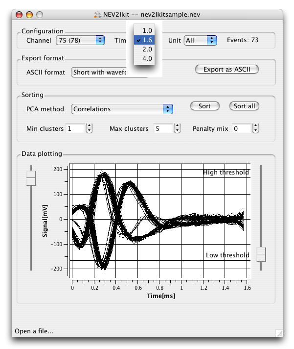 Screenshot 4ms Spike Plotting